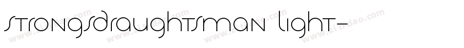 StrongsDraughtsman Light字体转换
